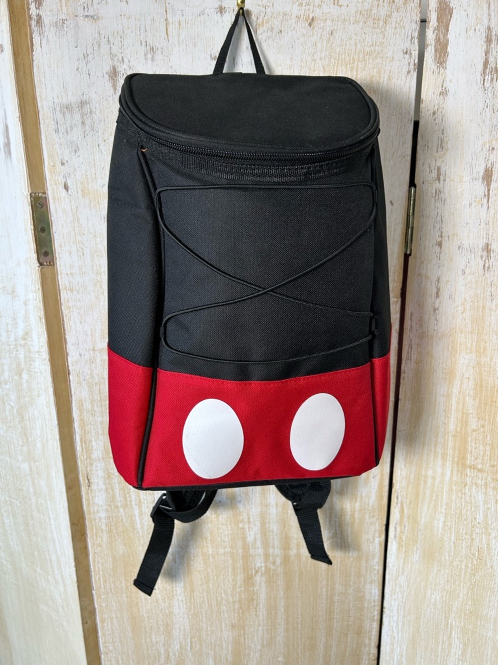 Disney Black and Red Lunch Sack with White Dot Accents